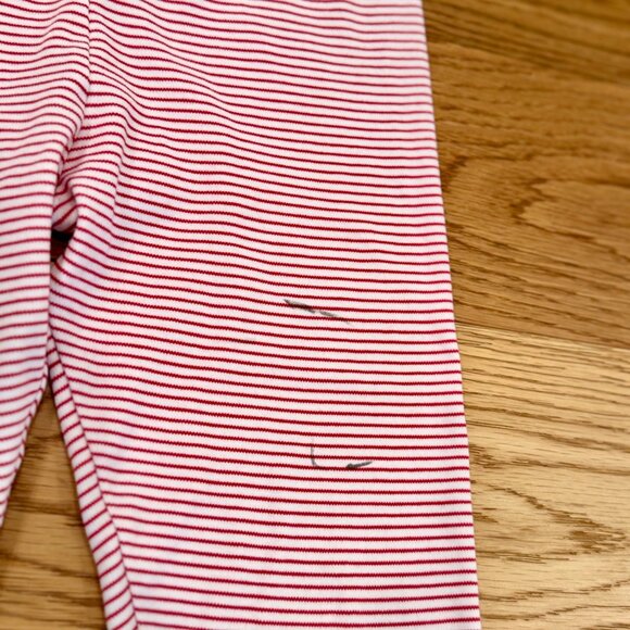 Lake Pajamas Set Kids Size 6 Small Christmas Red and White Striped Long Sleeve - Picture 3 of 5